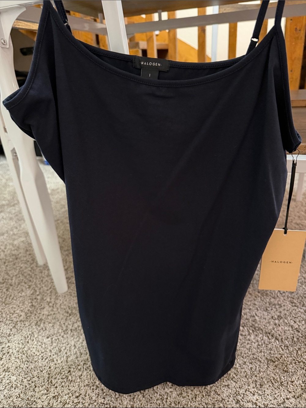 Halogen Black Off-Shoulder Camisole